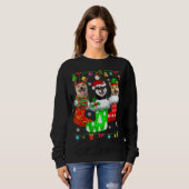 Kerstsokken Pajama Shiba Inu Dog Puppy Lover Trui (Voorkant volledig)