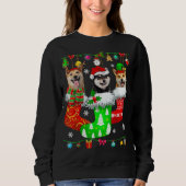 Kerstsokken Pajama Shiba Inu Dog Puppy Lover Trui (Voorkant)