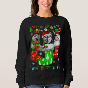 Kerstsokken Pajama Siberian Husky Dog Puppy Lo Trui