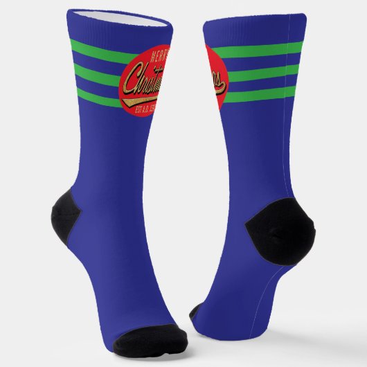 Kerstsokken Retro Sokken (Gebogen)