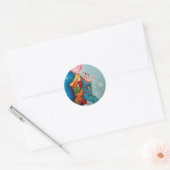 kerstsokken ronde sticker (Envelop)