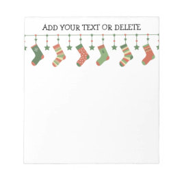 Kerstsokken seizoensgebonden kousen tuintekst na notitieblok