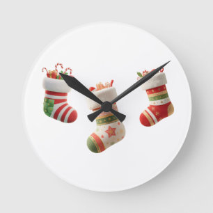 Kerstsokken Set – Mooie Kerstsok Ontwerpen Ronde Klok