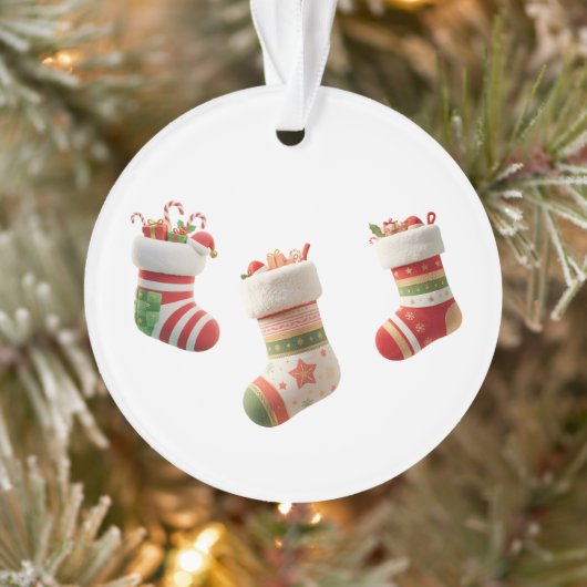Kerstsokken Set – Schattige Kerstsok Ontwerpen Ornament (Boom)