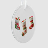 Kerstsokken Set – Schattige Kerstsok Ontwerpen Ornament (voorkant)