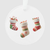 Kerstsokken Set – Schattige Kerstsok Ontwerpen Ornament (voorkant)