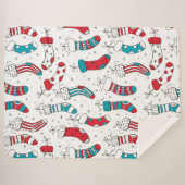 kerstsokken sherpa deken (Voorkant (horizontaal))