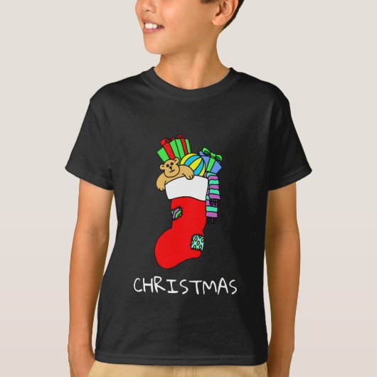 kerstsokken t-shirt (Voorkant)