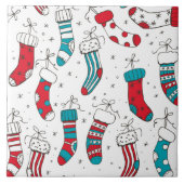 kerstsokken tegeltje (Voorkant)
