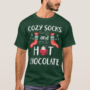 kerstsokken, warme chocolade, soort van dag-San T-shirt