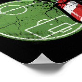 Kerstsokker Voetbalveld 67 Gebarsten Grappige Kers Poster (Hoek)