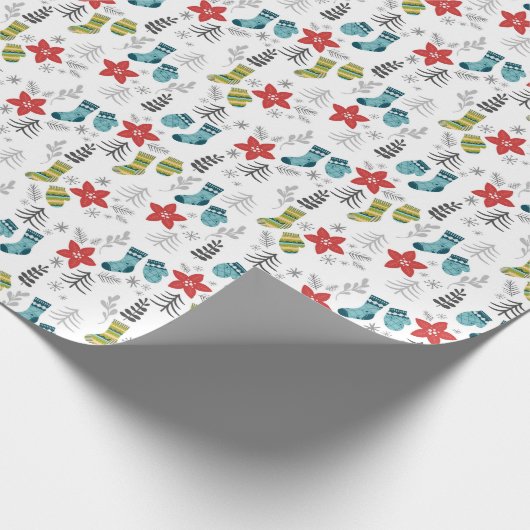 kerstsokpapier cadeaupapier (Hoek)