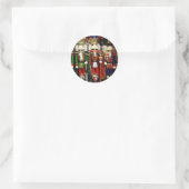 Kerstsoldaten Kerstmis Ronde Sticker (Tas)