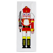 Kerstsoldaten Notenkraker Wijn Cadeautas (Voorkant)