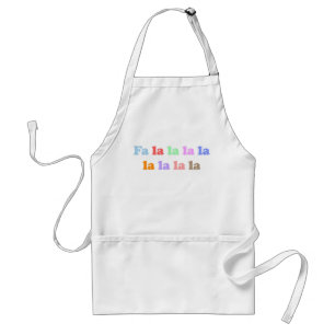 Kerstsong Lyric Apron Standaard Schort