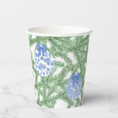 Kerstsouvenir met monogram Verlovingsfeestje Papieren Bekers (Achterkant)