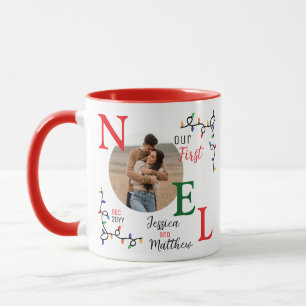 Kerstsouvenir voor koppels 1e kerstmis Festive Fot Mok