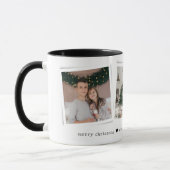 Kerstsouvenirs 3 Foto Persoonlijk Cadeau Mok (Links)
