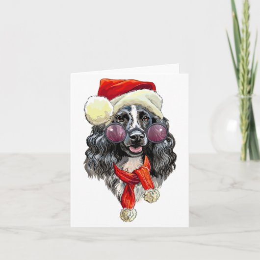 Kerstspanielhond redt de datum aankondiging (Voorkant)