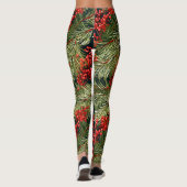 Kerstspar takken en bessen leggings (Achterkant)