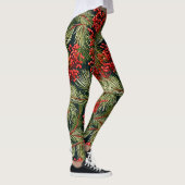 Kerstspar takken en bessen leggings (Rechts)