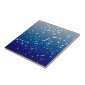 Kerstsparren: Blauwe hemel Tegeltje (Zijkant)