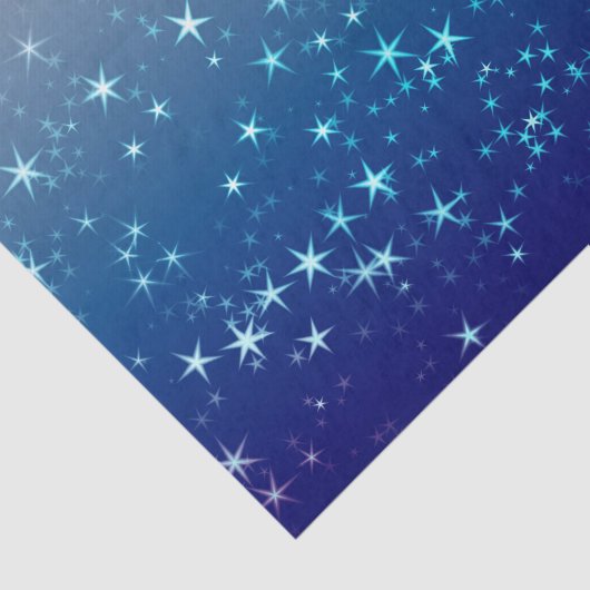 Kerstsparren: Blauwe hemel Tissuepapier (Detail)