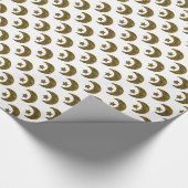Kerstsparren en maan cadeaupapier (Hoek)