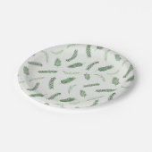 Kerstsparren Patroon Vakantie Party Papieren Bordje (Gekanteld)