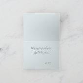 Kerstsparren tak en winterlichten feestdagen kaart (Binnen)