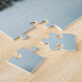 Kerstsparren tak en winterlichten legpuzzel (Zijkant)