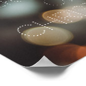 Kerstsparren tak en winterlichten poster (Hoek)