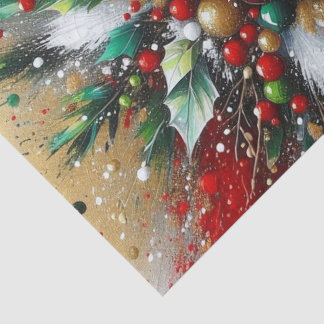 Kerstspatten / Witte Uitbarstingen Tissuepapier
