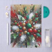 Kerstspatten / Witte Uitbarstingen Tissuepapier (Craft)