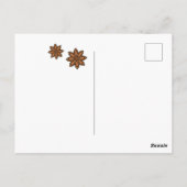Kerstspecerijen steranijs kaneel sinaasappel briefkaart (Achterkant)