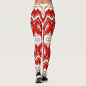 Kerstspecial rood wit "Ratti_Creative_Arts Leggings (Achterkant)