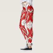 Kerstspecial rood wit "Ratti_Creative_Arts Leggings (Links)