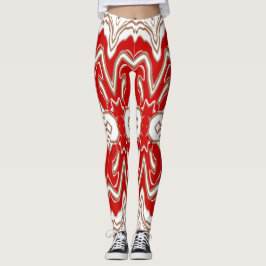 Kerstspecial rood wit "Ratti_Creative_Arts Leggings