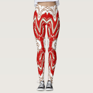 Kerstspecial rood wit "Ratti_Creative_Arts Leggings