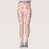 Kerstspecial rood wit "Ratti_Creative_Arts" Leggings (Voorkant)