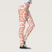 Kerstspecial rood wit "Ratti_Creative_Arts" Leggings (Rechts)