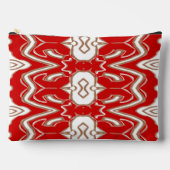 Kerstspecial rood & wit trendy make-up etui (Voorkant)