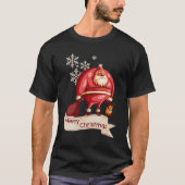 Kerstspecial voor dierenliefhebbers: Red Santa & D T-shirt (Voorkant)