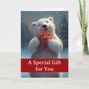 Kerstspeciale cadeau voor jou met ijsbeer kaart