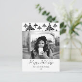 Kerstspecifieke aangepaste kerstfeestdag-fotokaart feestdagenkaart (Staand voorkant)