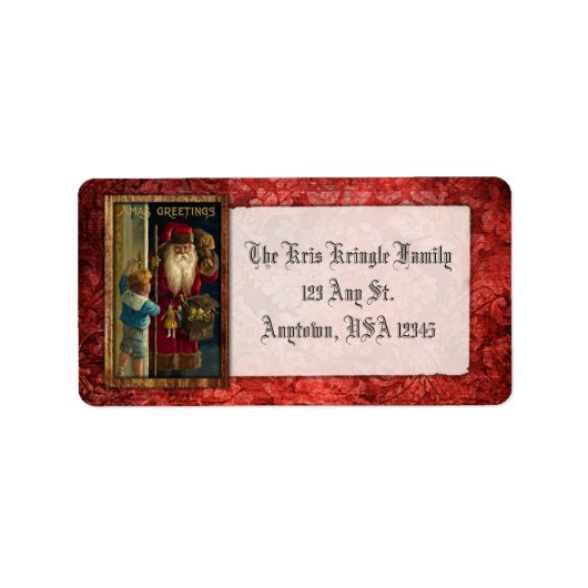  kerstspeelgoed etiket (Voorkant)