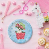 kerstSpeelgoed Fox Terrier Papieren Bordje (Feest)