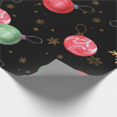 Kerstspeelgoed Golden Snowflakes, verpakt papier (Hoek)