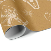  kerstspeelgoed hand getekend cadeaupapier (Rol Hoek)