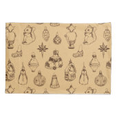 kerstspeelgoed hand getekend kussensloop (Achterkant)